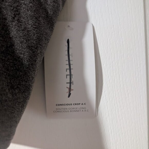 Athleta | Conscious Crop Bra A-C In Heather Grey - Picture 5 of 12